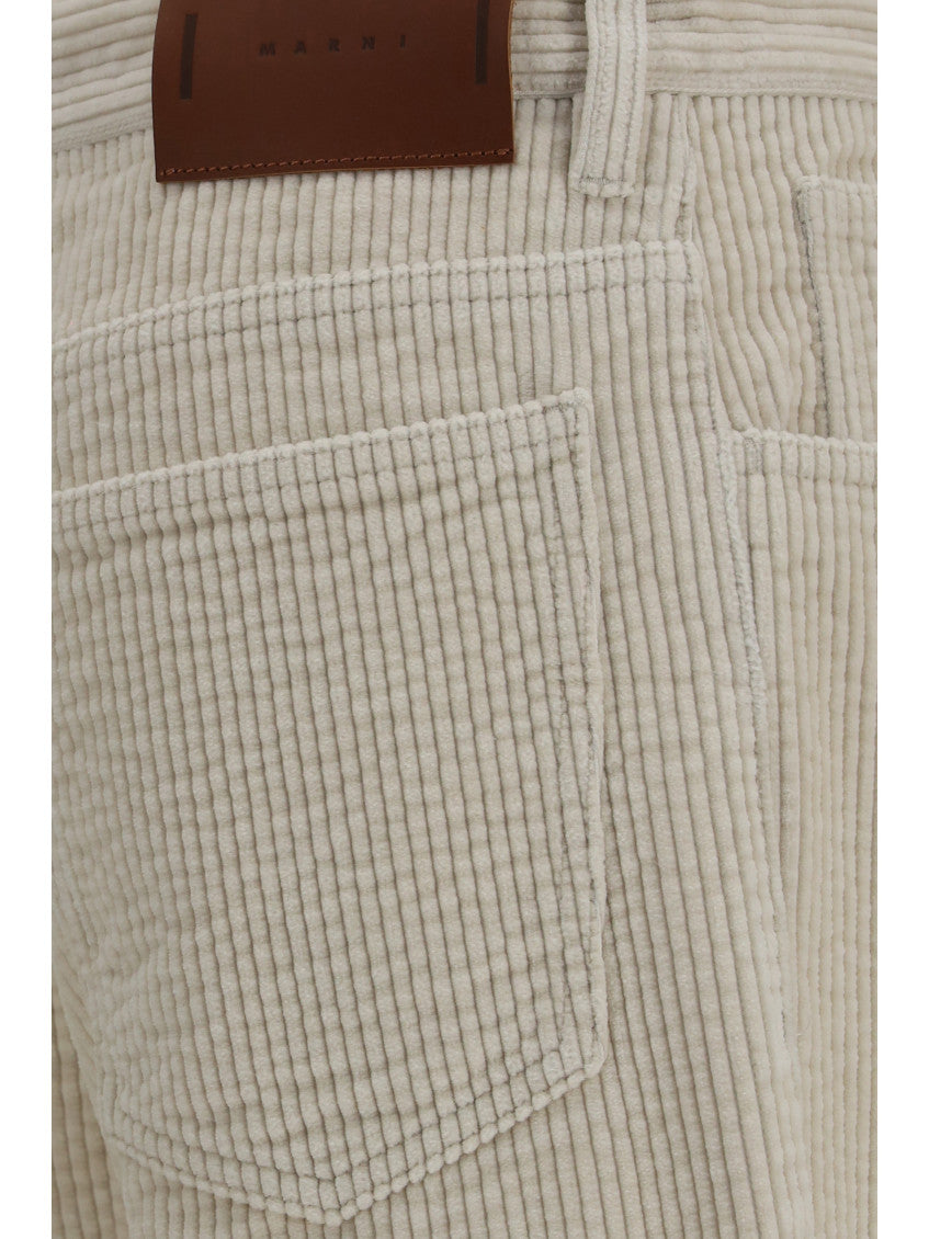 Beige Flared Flat Front Pants 3