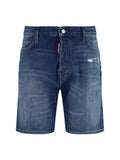 Blue Distressed Shorts 1