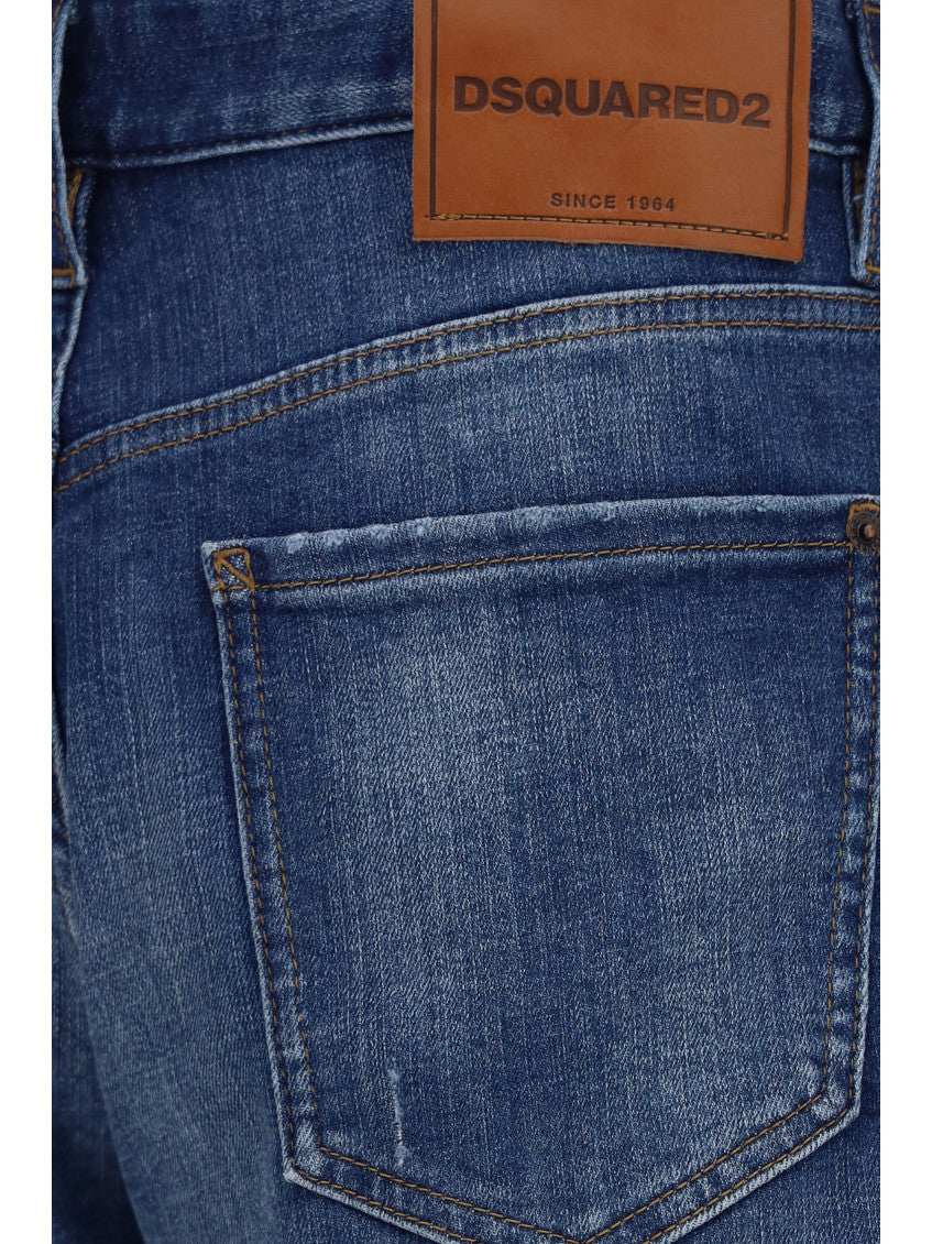 Blue Distressed Shorts 3