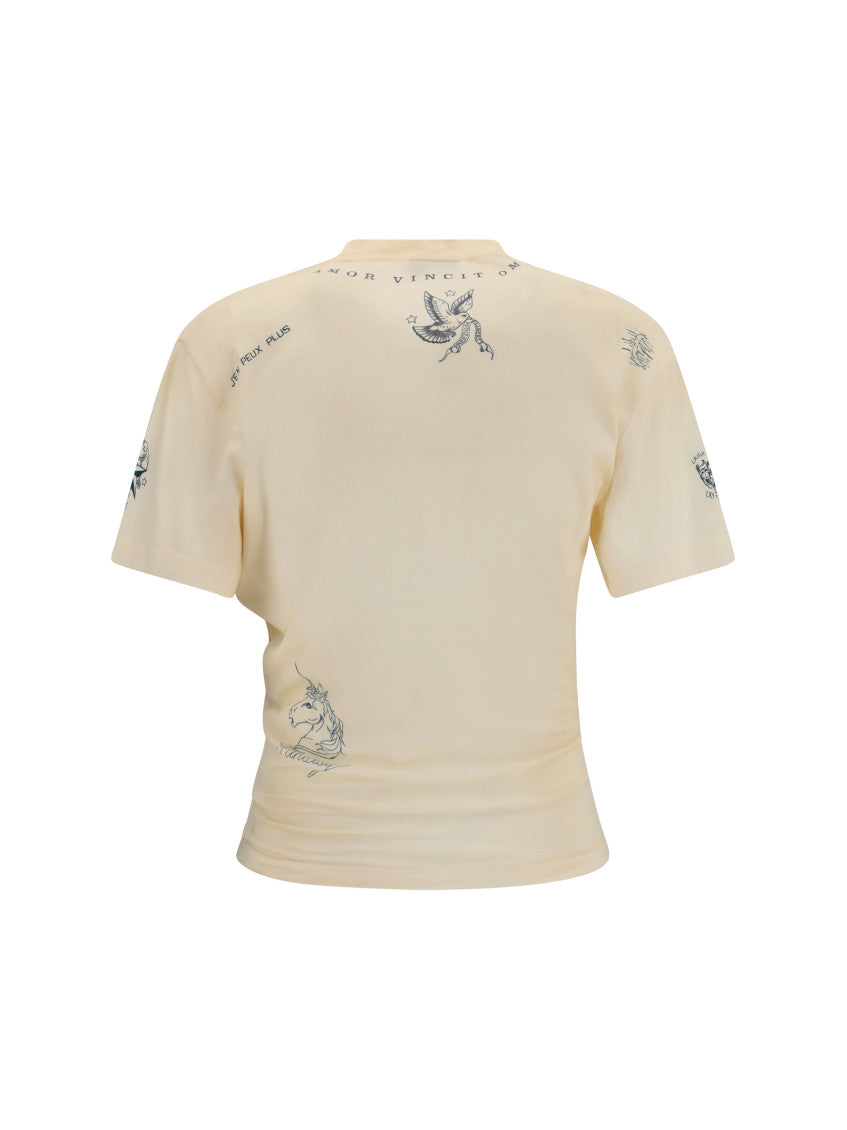 Off White Graphic Crew Neck T-Shirt 2