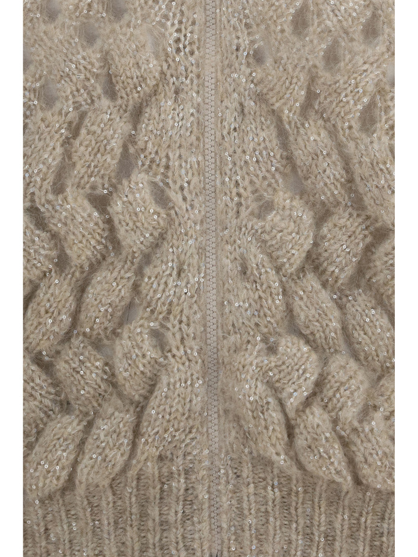 Beige Knitted Sweater 3