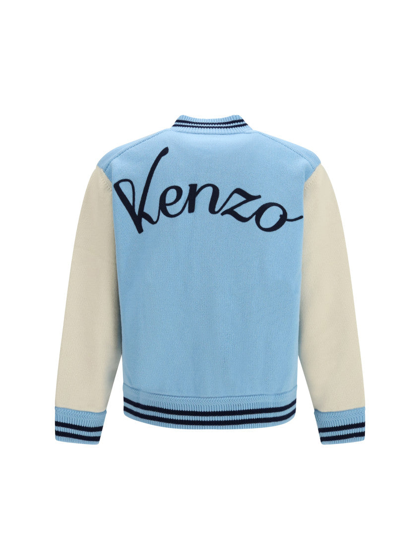Light Blue Varsity Cardigan 2