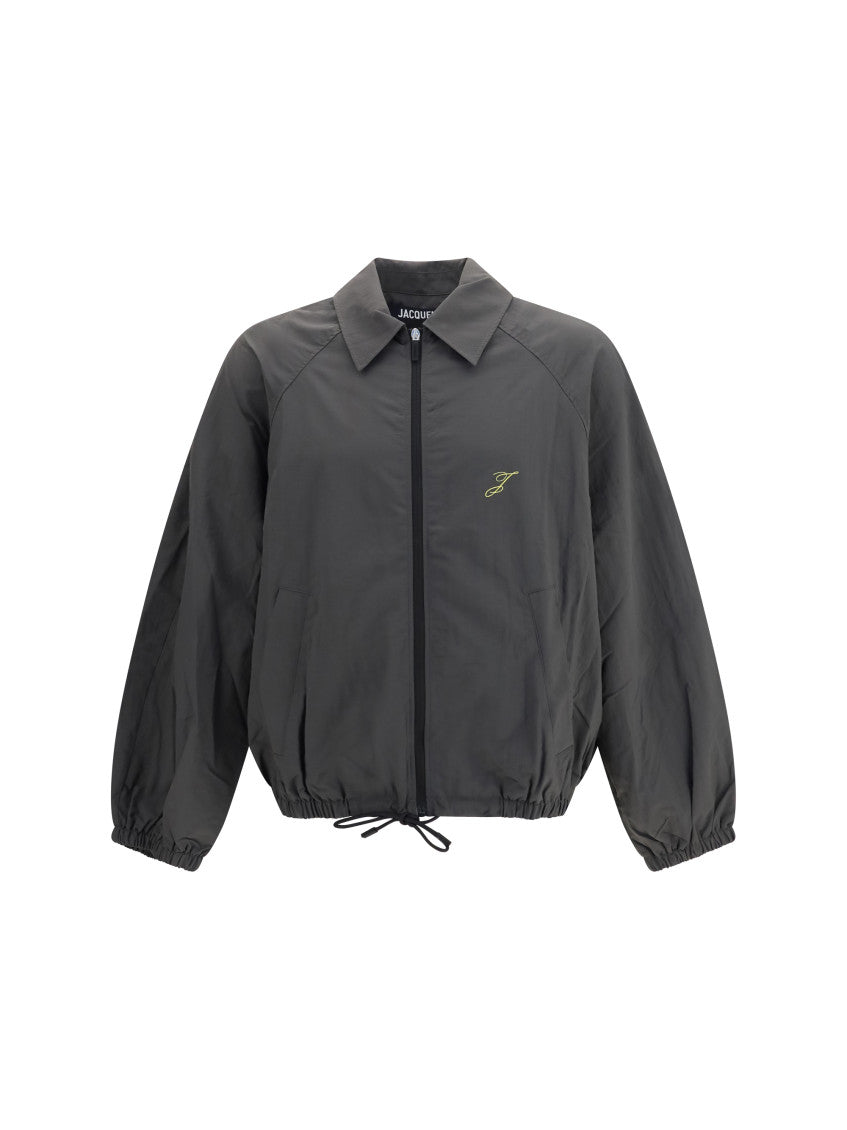Dark Grey Embroidered Jacket 1