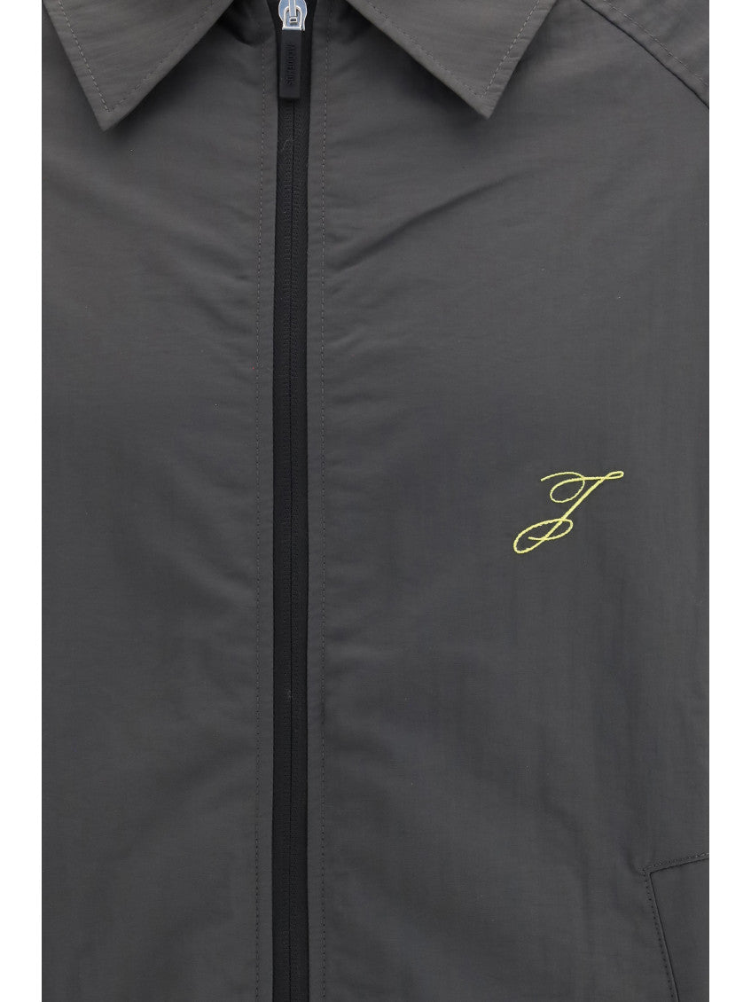 Dark Grey Embroidered Jacket 3