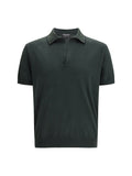 Dark Green Solid Polo 1