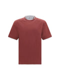 Maroon Solid Crew Neck T-Shirt 1