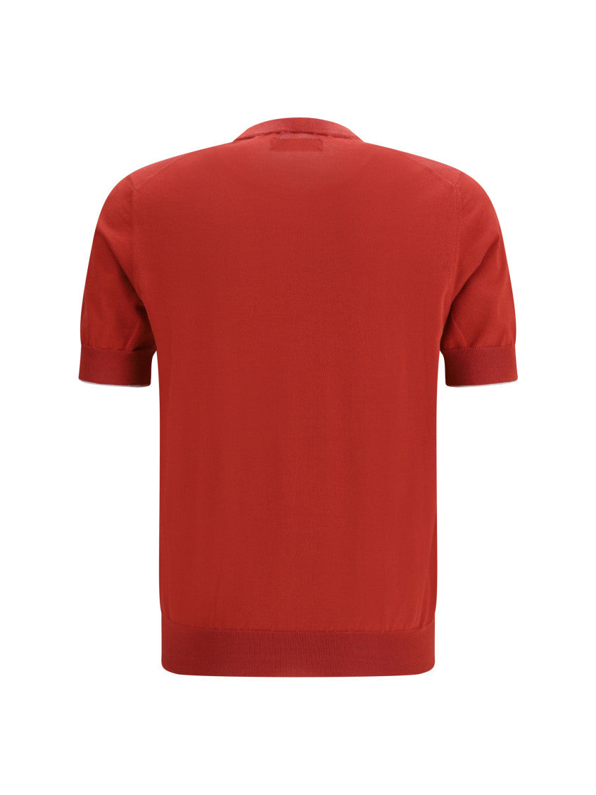 Red Crew Neck T-Shirt 2