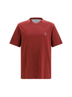 Maroon Logo Crew Neck T-Shirt 1