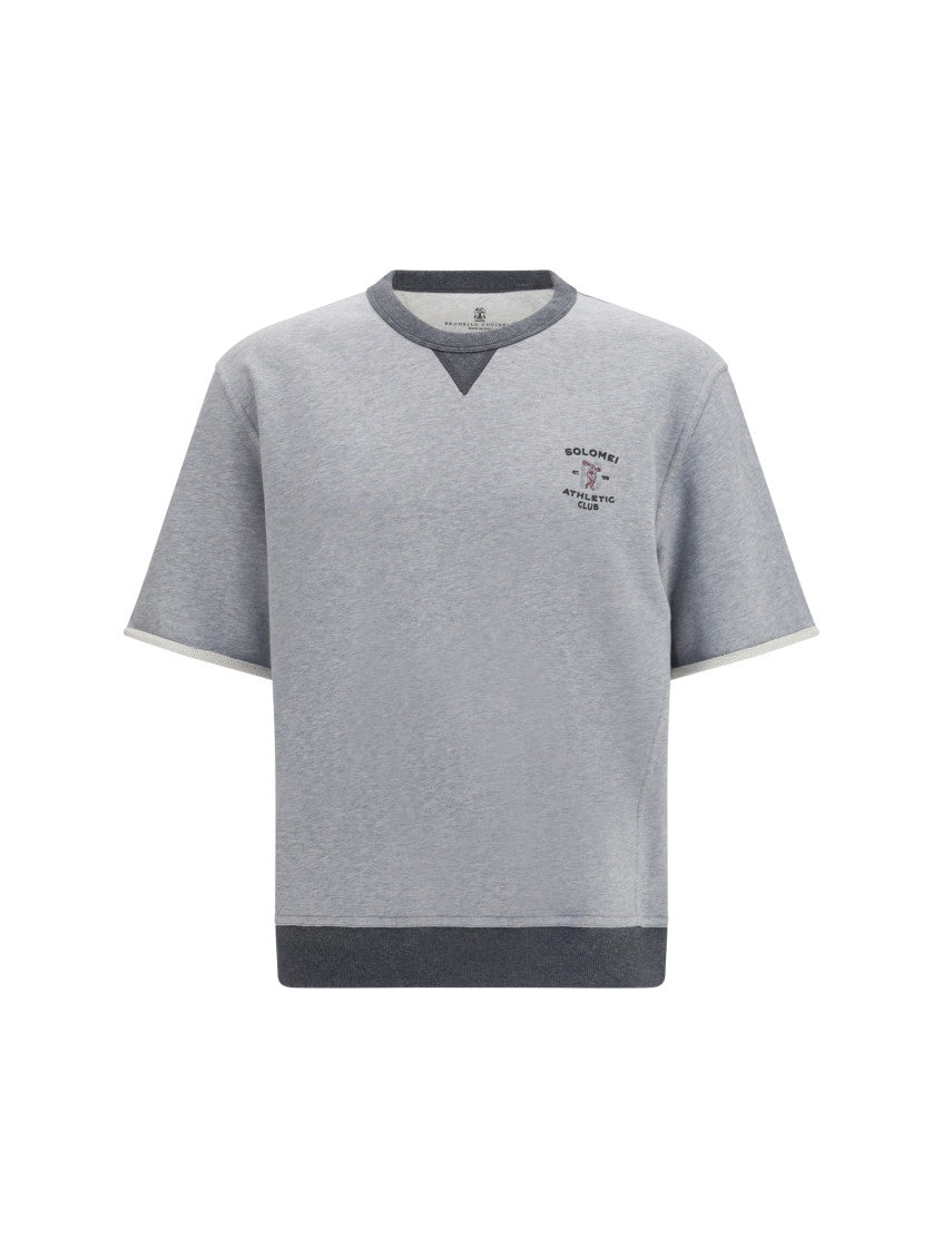 Grey Logo Crew Neck T-Shirt 1