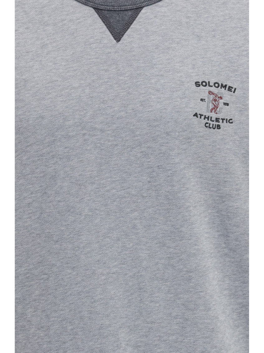 Grey Logo Crew Neck T-Shirt 3