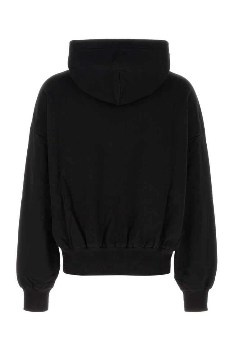 Black Logo Print Hoodie 2