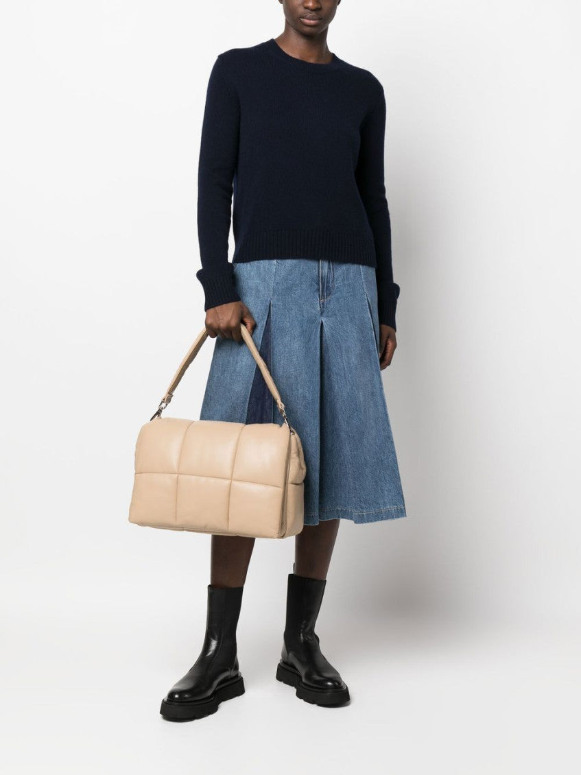 Blue Ribbed-Knit Wool Sweater 3