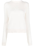 Beige Crewneck Wool Sweater 1
