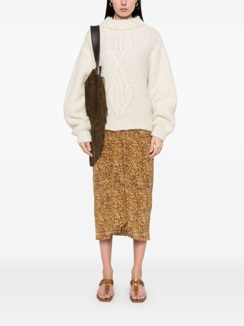 Beige Stand Collar Sweater 2