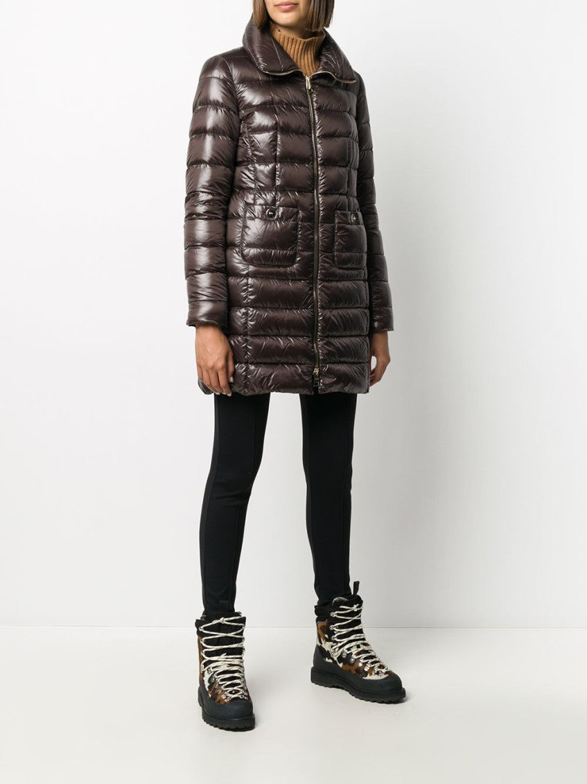 Brown Quilted Jacket 4