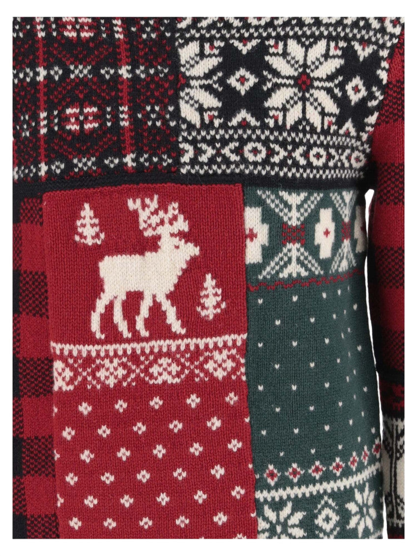 Boys Multi Color Knitted Sweater 3