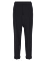 Black Tailored Flat Front Pants 1