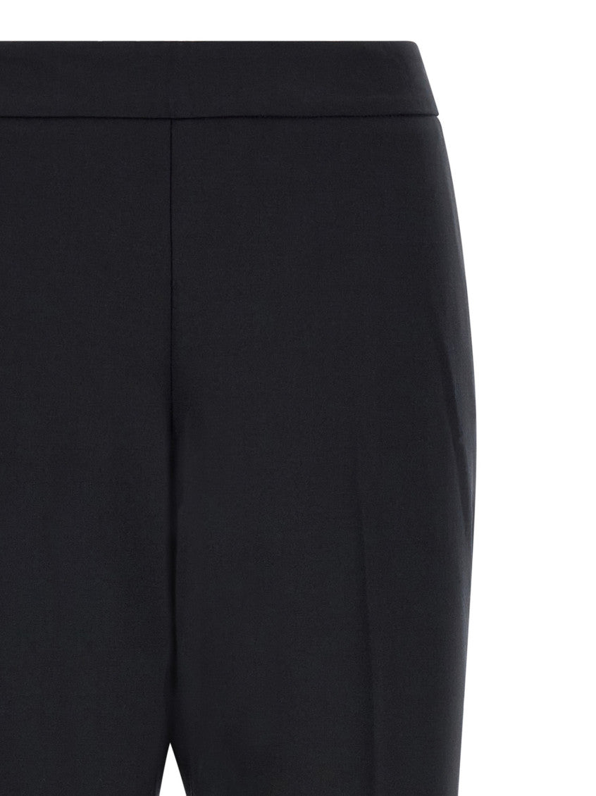 Black Tailored Flat Front Pants 3