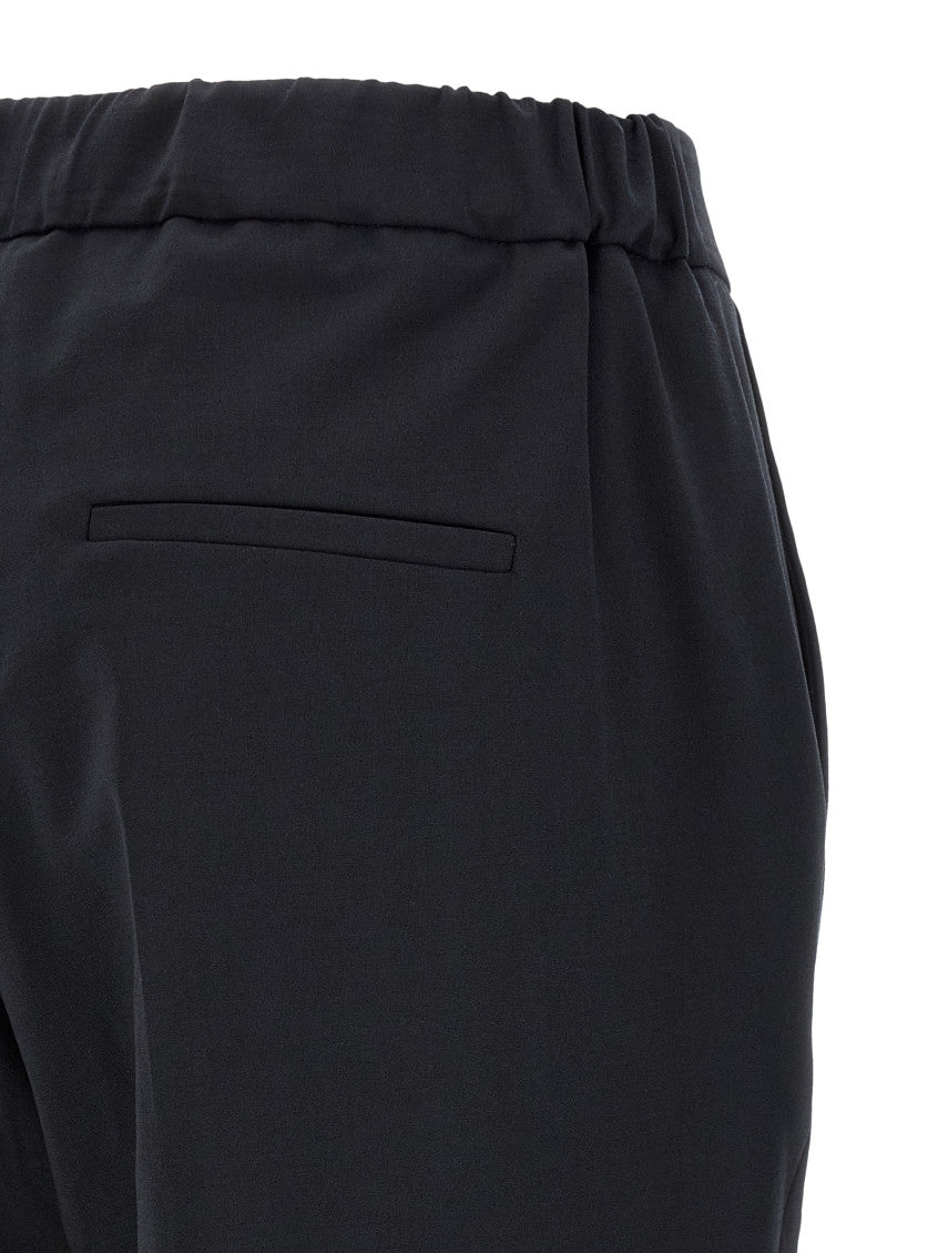 Black Tailored Flat Front Pants 4