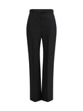 Black Tailored Flat Front Pants 1