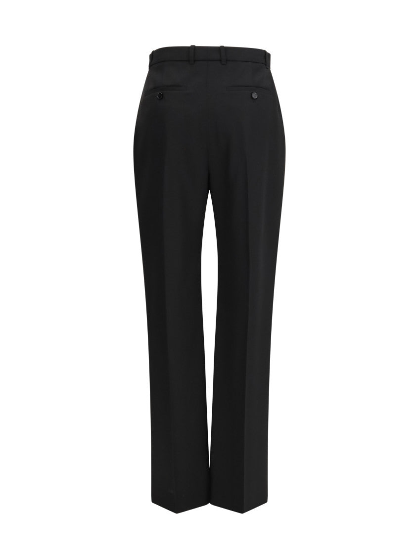 Black Tailored Flat Front Pants 2