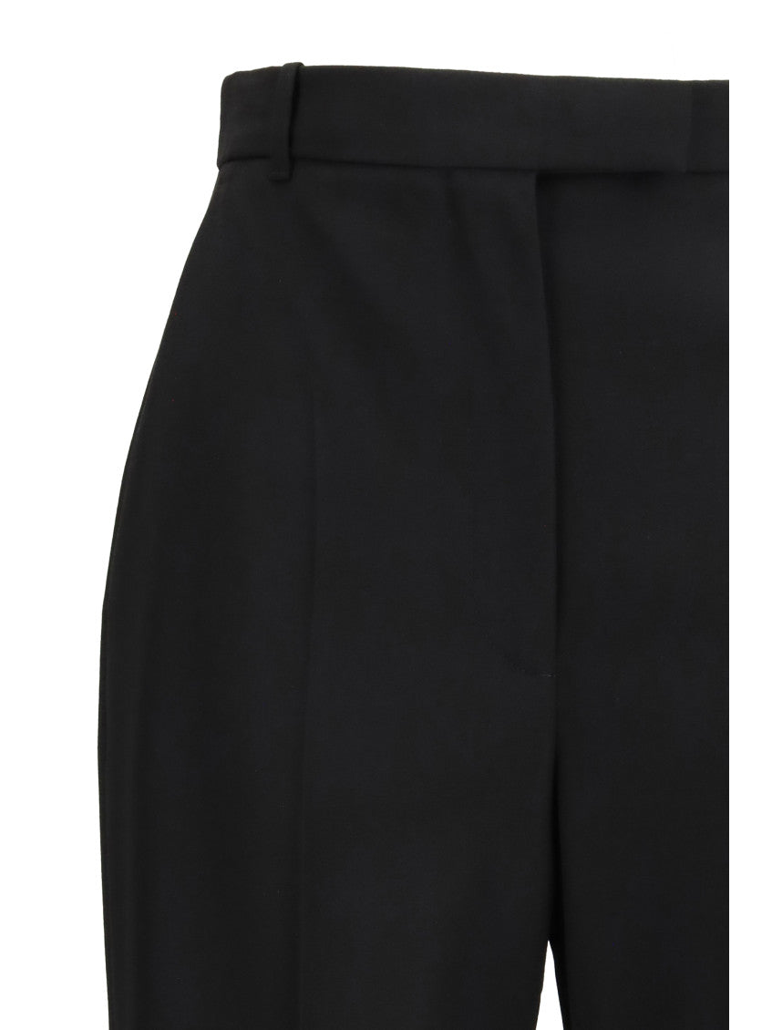 Black Tailored Flat Front Pants 3
