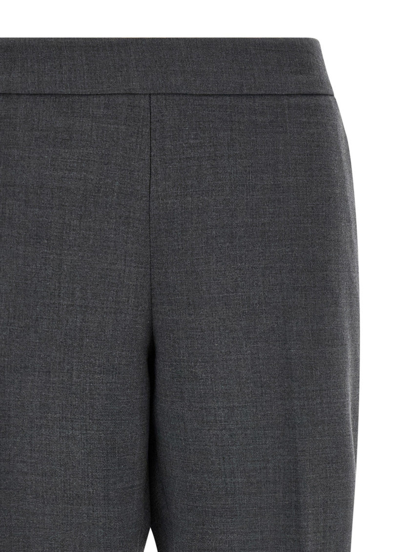 Grey Straight Flat Front Pants 3