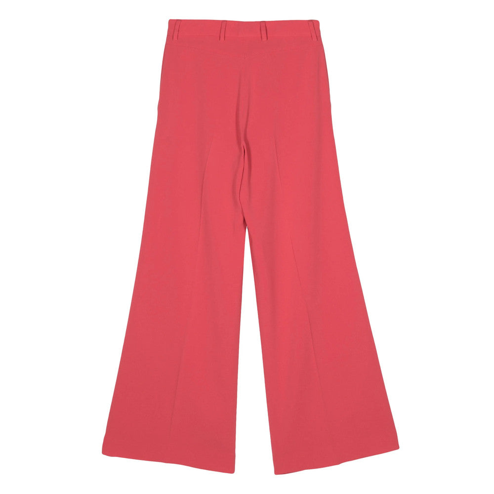 Pink Flared Flat Front Pant 2