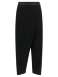 Black Tapered Flat Front Pants 1