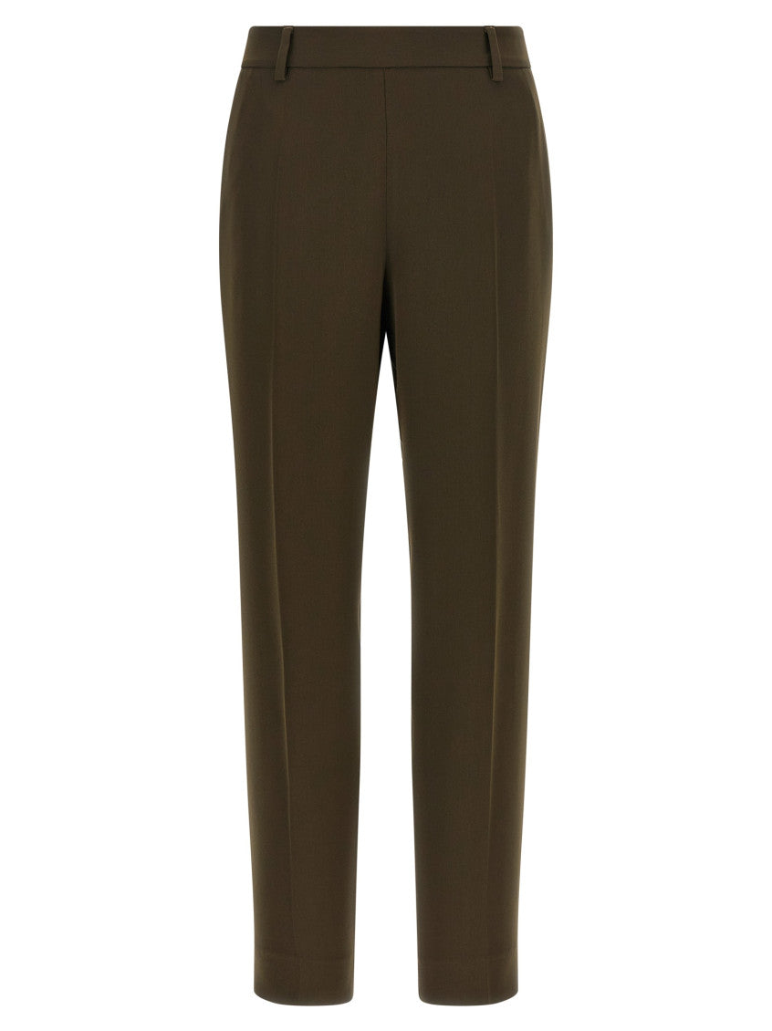 Dark Green Straight Pants 1