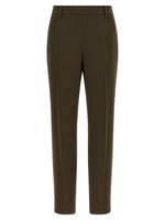 Dark Green Straight Pants 1