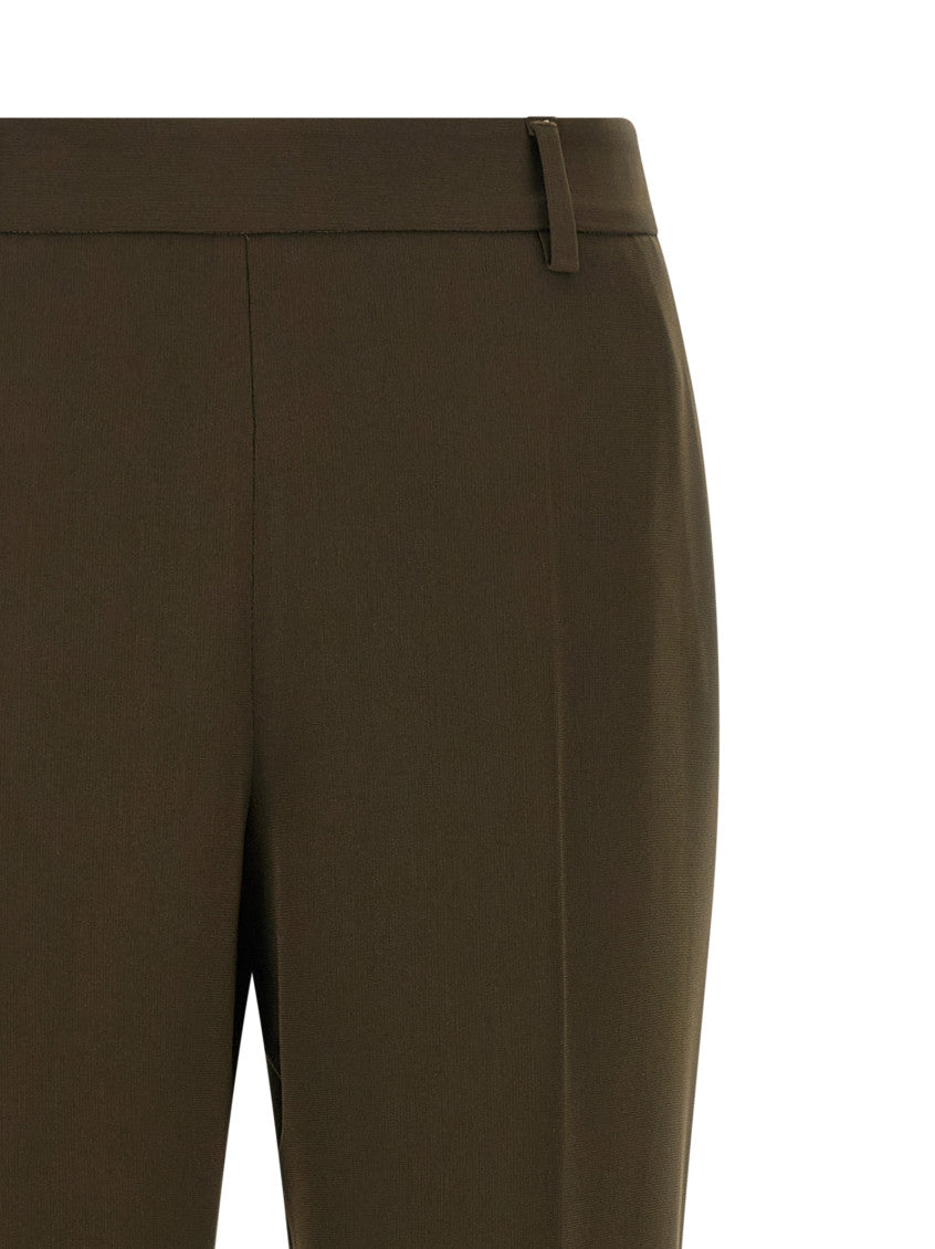 Dark Green Straight Pants 3