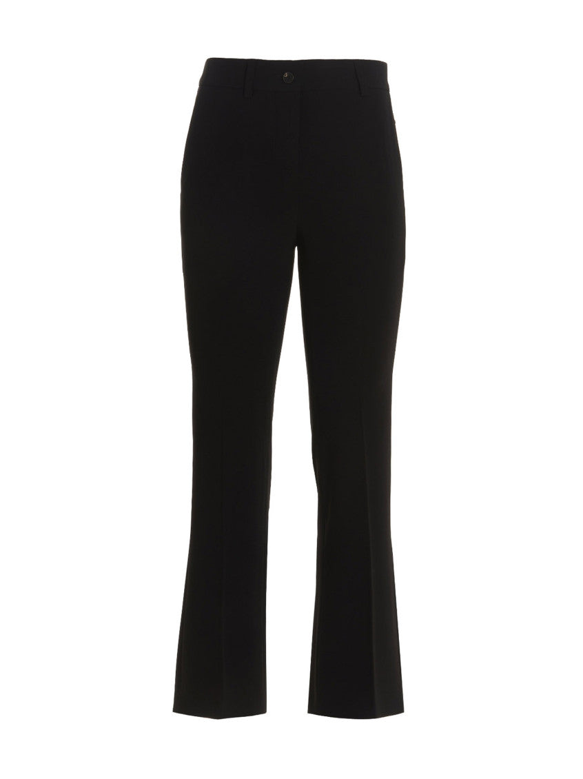 Black Regular Flat Front Pant 1