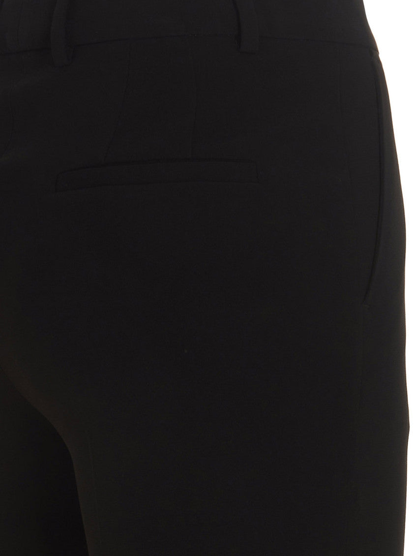 Black Regular Flat Front Pant 4