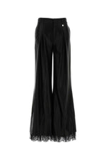 Black Flared Pleated Pants 1