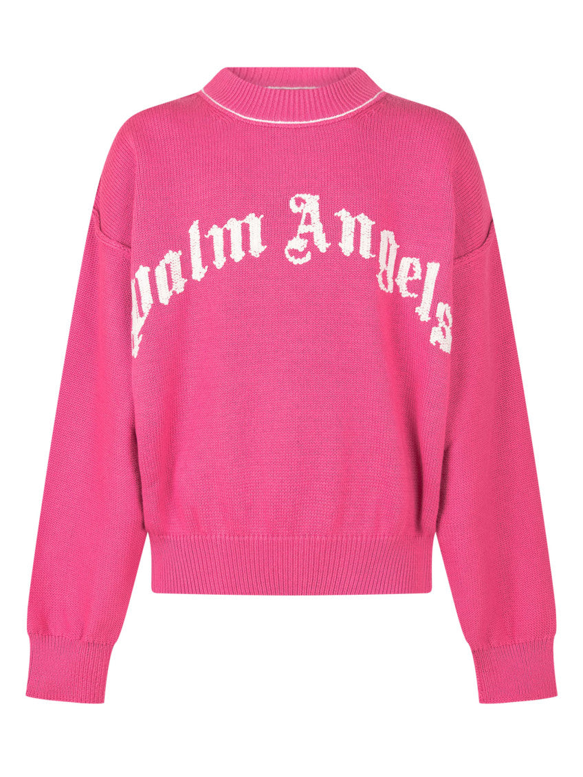 Kids Pink Logo Sweater 1