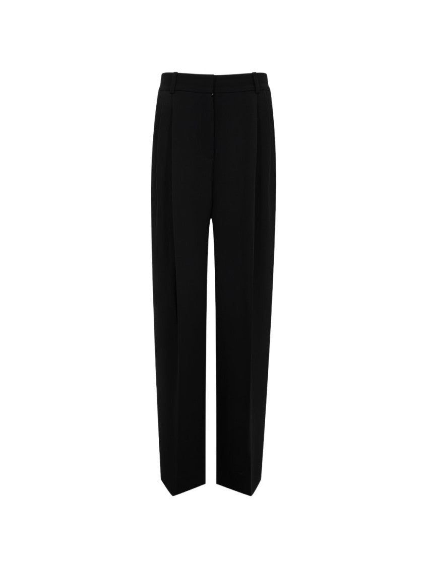 Black Tailored Pleated Pants 1