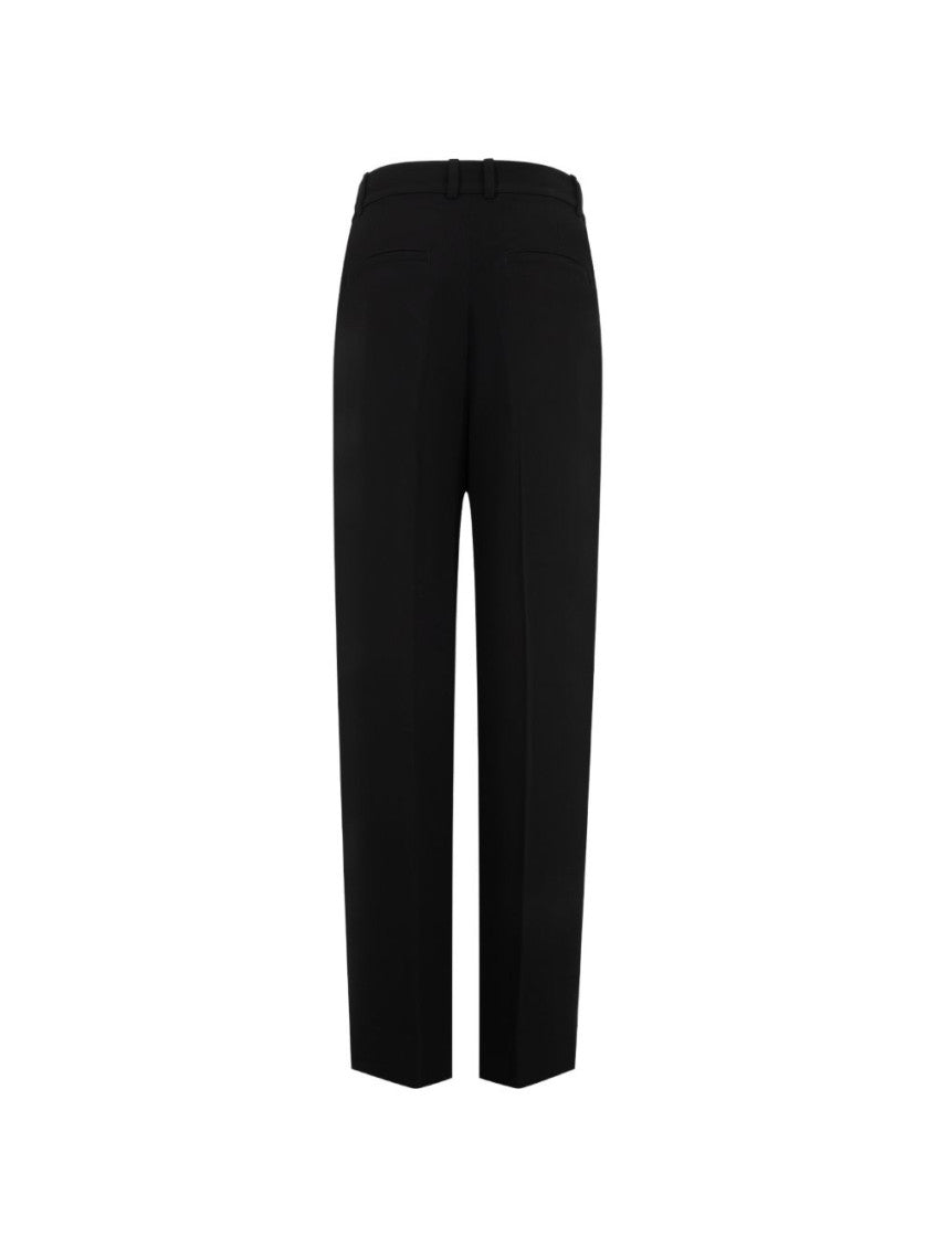 Black Tailored Pleated Pants 2