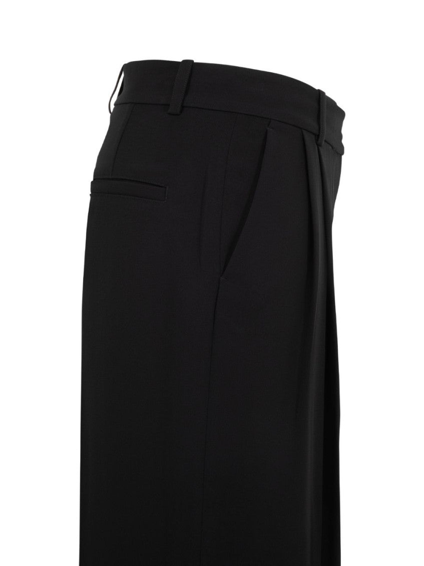Black Tailored Pleated Pants 3
