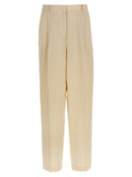 Beige Tailored Pleated Pant 1