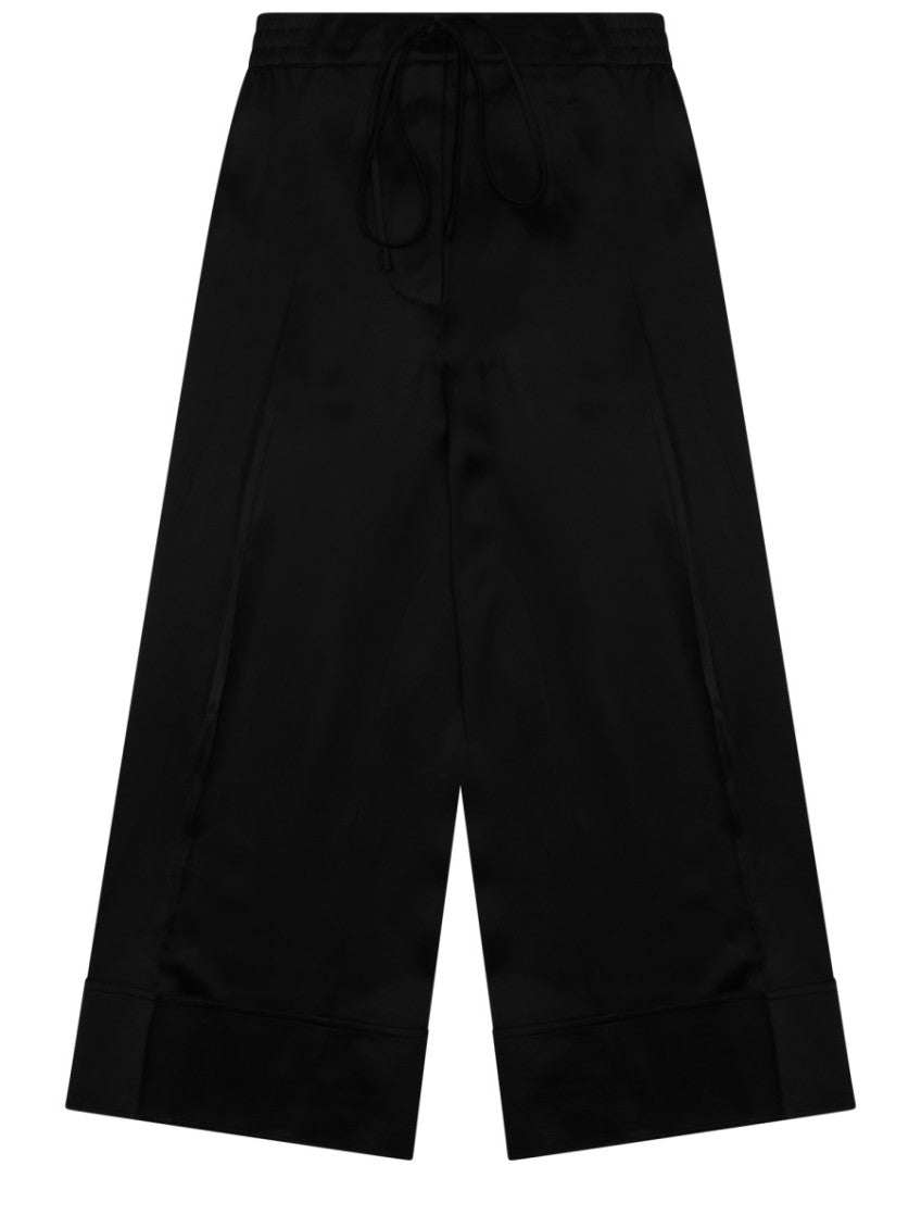 Black Loose Drawstring Pants 1