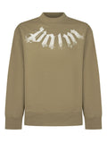 Kids Olive Graphic Sweatshirt 1