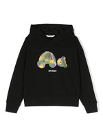 Boys Black Graphic-Bear Hoodie 1