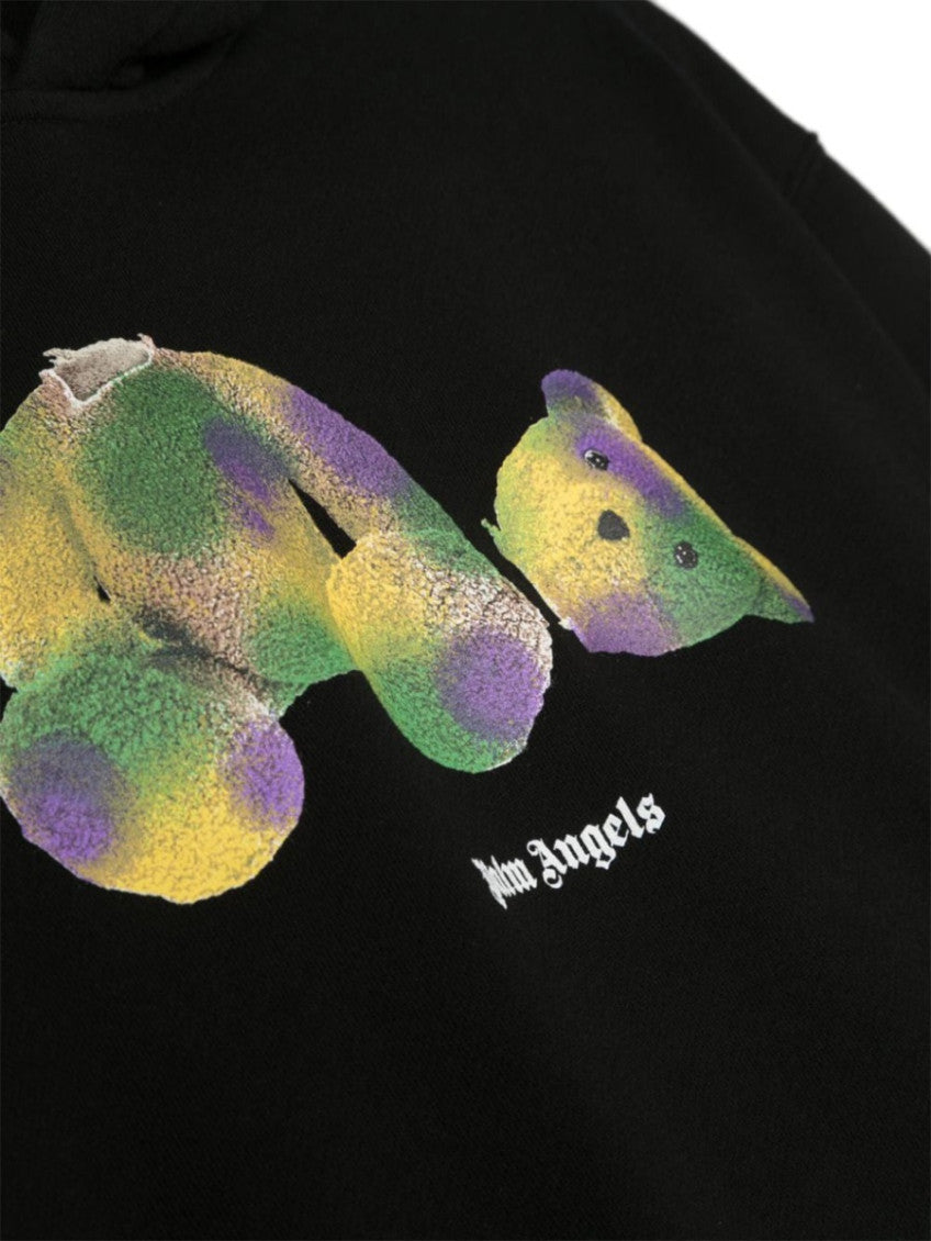 Boys Black Graphic-Bear Hoodie 3