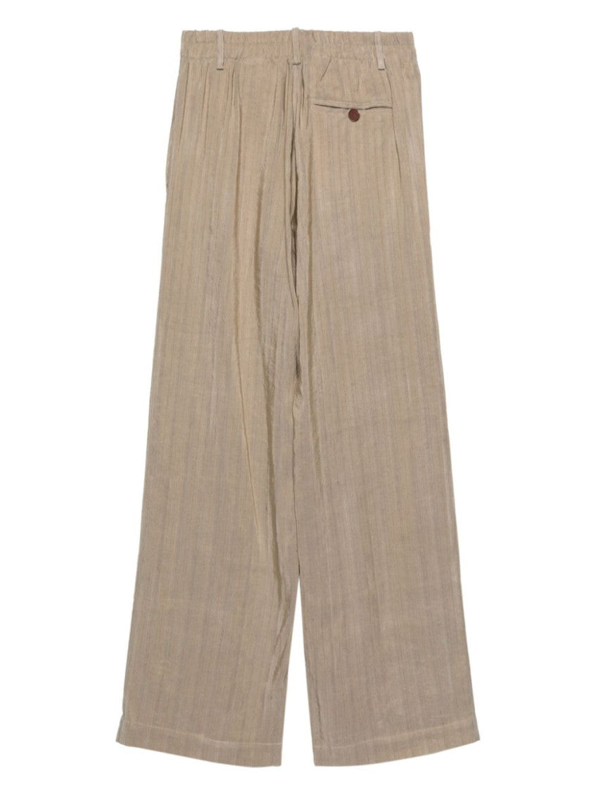 Beige Tailored Flat Front Pant 2