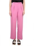 Pink Straight Pleated Pants 1