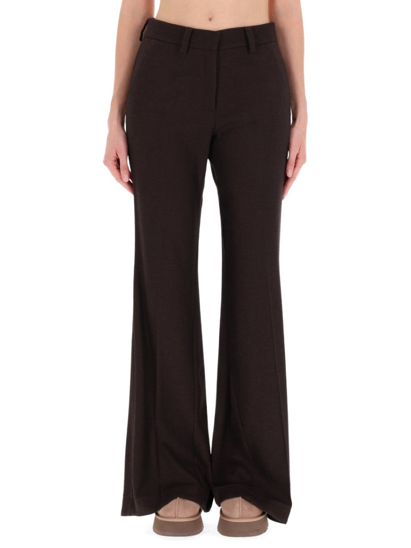 Dark Brown Flared Pant 1