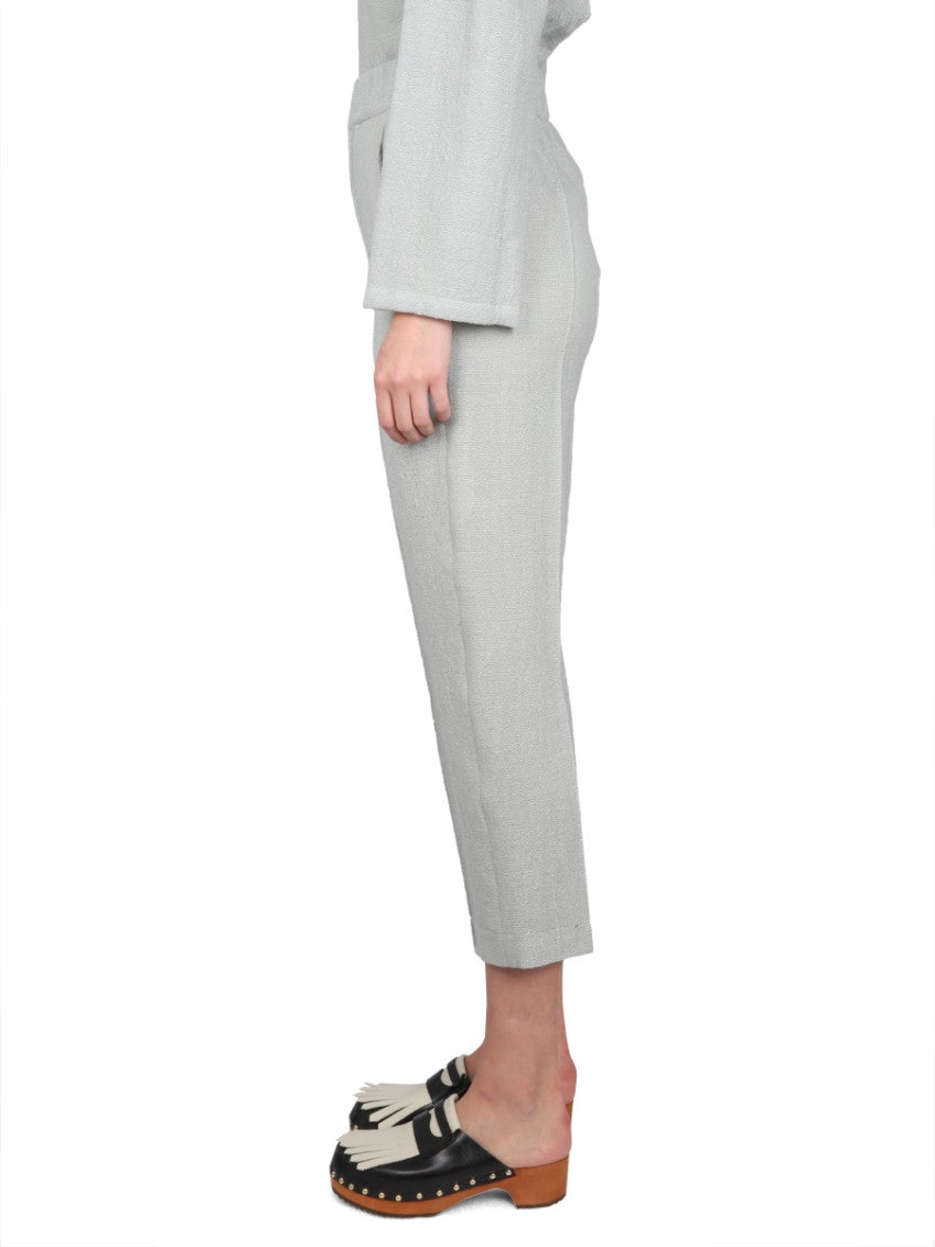 Grey Tapered Elasticated Pants 4