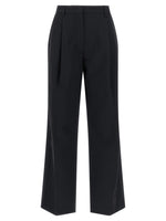 Black Relaxed Pleated Pants 1