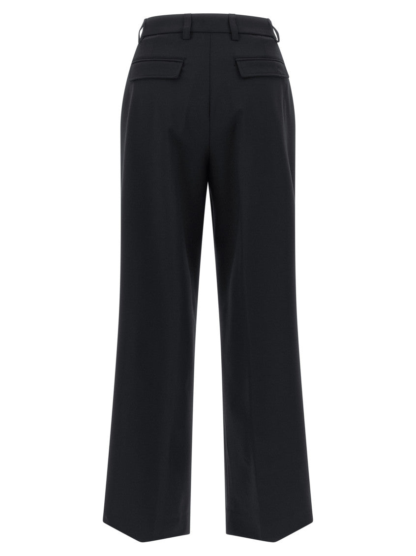 Black Relaxed Pleated Pants 2
